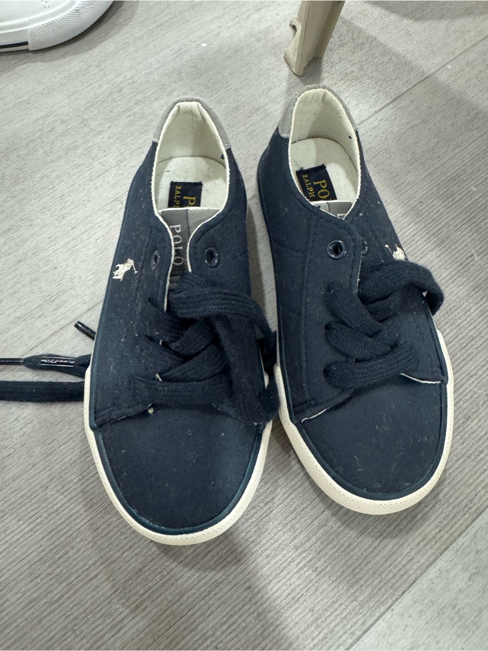 Polo by Ralph Lauren Kids Black Canvas Low-Top Sneakers